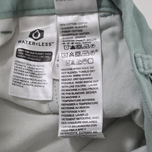 Levi's Baggy Trousers Womens28 Minty Green Wide Leg Casual Modern Loose Fit Boho - Picture 14 of 16